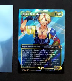 Final Fantasy 213 Tidus, Yuna's Guardian, Borderless, Surge Foil Mint 🔥 - Image 1