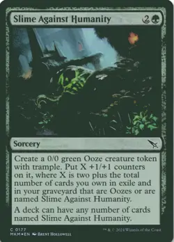 MTG Slime Against Humanity Foil NM Murders at Karlov Manor Magic 177 - Image 1