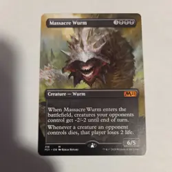 1x Massacre Wurm (Alternate Art) Core Set 2021 Borderless LP-NM - Image 1