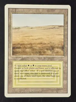 Savannah Revised Edition Regular MP MTG Magic The Gathering Ships FAST - Image 1