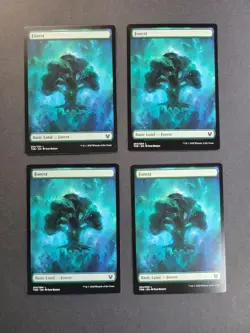 Forest 254 Magic The Gathering Theros Beyond Death Regular Land NM x4 - Image 2