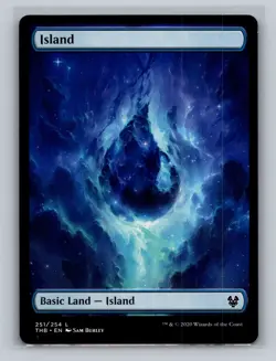 (4x) ISLAND (251) (FULL-ART) X4 Theros Beyond Death THB Magic MTG LP-MP - Image 5