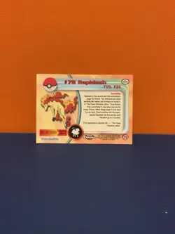 Pokemon Topps Chrome #78 Rapidash Holo BC Mint - Image 3