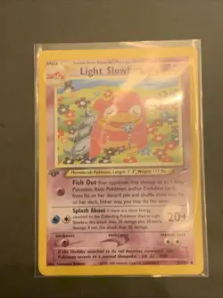 Pokemon TCG Light Slowbro Neo Destiny First Edition Rare 51/105 Light Play - Image 1