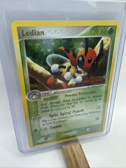 Pokemon TCG Ledian Ex Team Rocket Returns 23/109 Reverse Holo Rare Stamped - Image 2