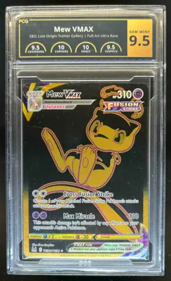 2022 Pokemon SWSH Lost Origin Mew VM Trainer Gallery Rare #TG30/TG30 PCG 9.5 - Image 1