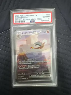 Pokemon TCG Charizard EX 199/165 Special Illustration Rare PSA 10, 151 Set - Image 1