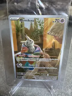 Pokemon-SEALED Mimikyu Holo-S&V Black Star Promo 075-Paldean Fates ETB - Image 1