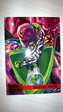 MARVEL VERSUS DC 1995 BASE CARD #79 GALACTUS VS SPECTRE - Image 1