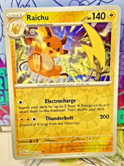 Raichu 064/193 Sv02: Paldea Evolved Reverse Holo LP Pokemon Card - Image 1