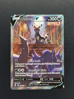 Umbreon V 189/203 Evolving Skies Alternate Full Art Pokemon TCG Card NM - Image 1