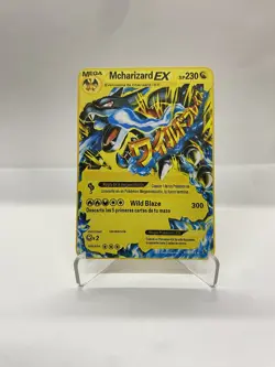 Mcharizard EX Gold Metal Pokemon Card-Collectible Gift Display！Christmas PRETTY - Image 2