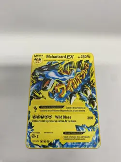 Mcharizard EX Gold Metal Pokemon Card-Collectible Gift Display！Christmas PRETTY - Image 4