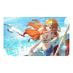 ONE PIECE Nami OPCG Card Sleeves 67X92mm | Playmat With Zones | Card Storage box - Image 2