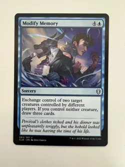 Modify Memory MTG Magic the Gathering Card NM Near Mint CLB - Image 1