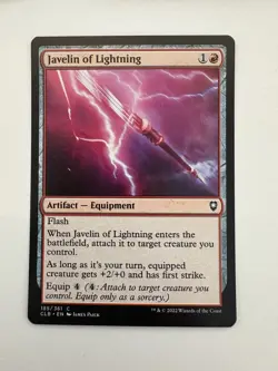 Javelin of Lightning MTG Magic the Gathering Card NM Near Mint CLB - Image 1