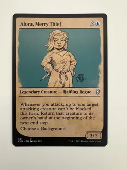 Alora Merry Thief Showcase MTG Magic the Gathering Card NM Near Mint CLB - Image 1