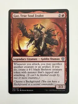 Gut True Soul Zealot MTG Magic the Gathering Card NM Near Mint CLB - Image 1