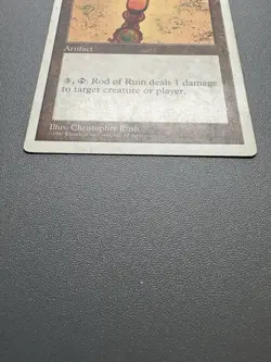 Rod of Ruin 5th Edition Core Set Magic the Gathering MTG HP 1997 - Image 2