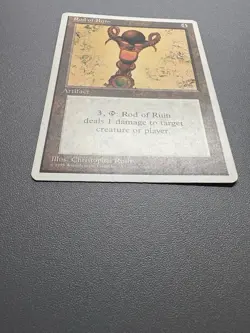 Rod of Ruin HP MTG Magic The Gathering 1995 - Image 2