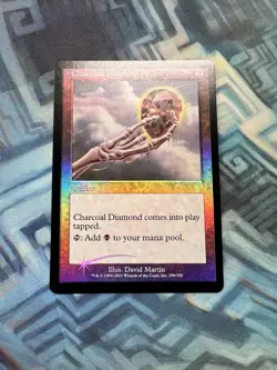 MTG Foil Charcoal Diamond NM- Unplayed 7th Edition - Image 1