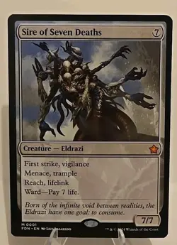 Sire of Seven Deaths MTG Foundations Regular - Image 1