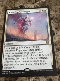 WHITE SUN'S TWILIGHT Magic MTG Phyrexia: All Will Be One - Image 1