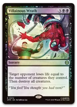 Villainous Wrath #74 (Foil) (NM) Spider-Man SPM Magic MTG - Image 1