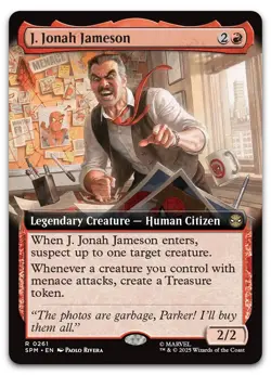 J. Jonah Jameson (Extended Art) #261 (NM) Spider-Man SPM Magic MTG - Image 1