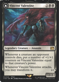 MTG Final Fantasy Vincent Valentine/Galian Beast double side - Image 1
