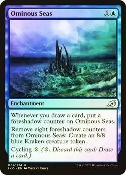 Ominous Seas #61 Ikoria MTG MAGIC ENCHANTMENT FOIL O252 - Image 1