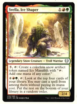 Svella, Ice Shaper 2021 Kladheim MTG Red Green Uncommon Creature (nrmt) - Image 1