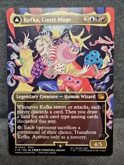MTG - Kefka, Court Mage (0322) (Borderless) - FINAL FANTASY NM - Image 1
