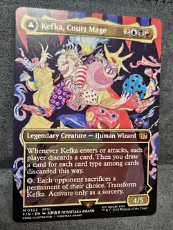 MTG - Kefka, Court Mage (0322) (Borderless) - FINAL FANTASY NM - Image 2