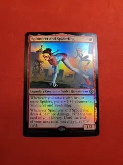 Spinneret and Spiderling Marvel's Spider-Man Foil Spm 94 Mtg - Image 1
