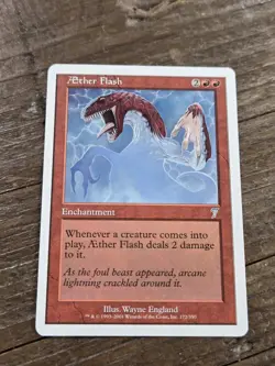 Aether Flash *Uncommon* Magic MtG x1 Seventh 7th Edition Nrmt - Image 1