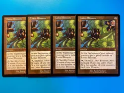 MTG 4x RETRO Lotus Blossom # 384 Dominaria Remastered Magic the Gathering x4 NM - Image 1