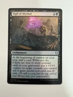 Sigil of Myrkul Foil MTG Magic the Gathering Card NM Near Mint CLB - Image 1
