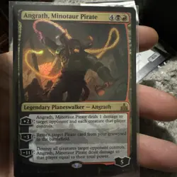 Angrath, Minotaur Pirate *FOIL* Rivals of Ixalan MTG Magic the Gathering - Image 1