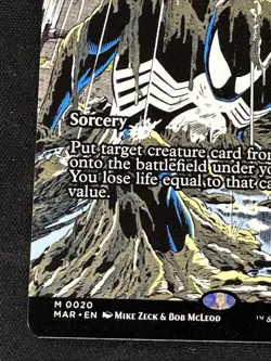 Reanimate 0020 Regular Borderless Marvels Spider-Man MTG NM - Image 2