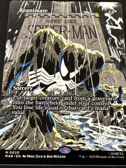 Reanimate 0020 Regular Borderless Marvels Spider-Man MTG NM - Image 4