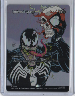 MTG Marvel’s Spider-Man Infernal Grasp Borderless Foil 0018 Mythic SICK CARD ASM - Image 1