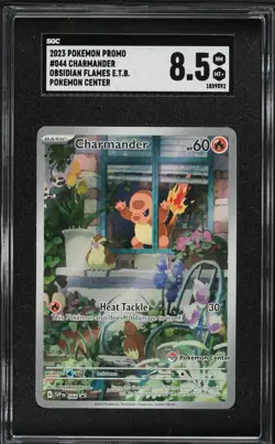 SGC 8.5 Charmander Obsidian Flames Pokemon Center ETB Promo 2023 Pokemon #044 - Image 1