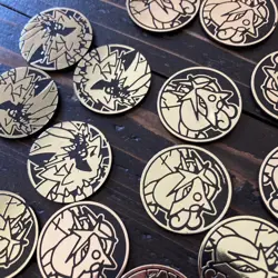 Pokemon TCG 21 Coin Lot tokens, flip coins, POGS In Tin - Image 4