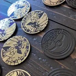 Pokemon TCG 21 Coin Lot tokens, flip coins, POGS In Tin - Image 5