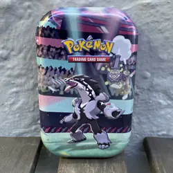 Pokemon TCG Galar Power Mini Tin Obstagoon H21 Cosmic Eclipse TIN ONLY NO CARDS 820650807404 - Image 1