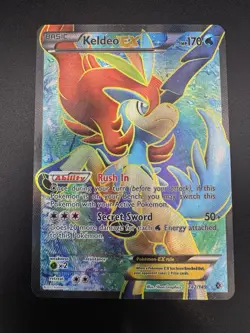 Keldeo EX Full Art 142/149 Pokemon Boundaries Crossed Holo 2012 - Image 3