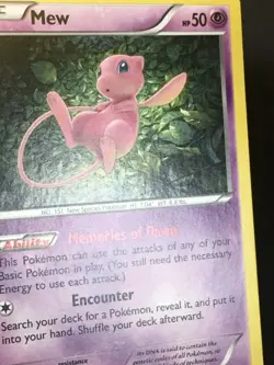 Pokemon TCG Mew 29/124 XY Fates Collide Holo Rare LP - Image 2