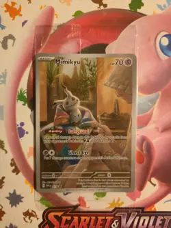 Pokemon Mimikyu 075 Illustration Rare Holo Black Star Promo SVP Sealed - Image 1