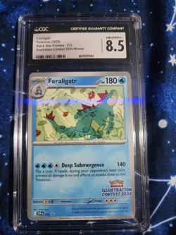 Feraligatr Pokemon 2025 Black Star Prono 213 CGC Graded 8.5 - Image 1